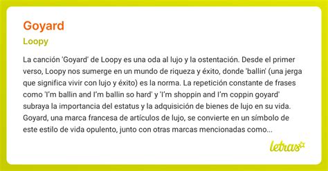 goyard significado